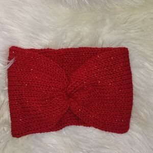 Red Knitted Headband